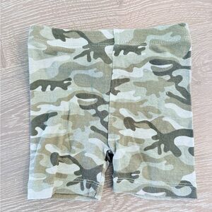 Camo Print Biker Shorts